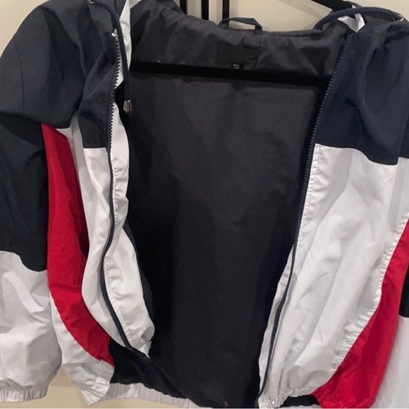Topshop petite windbreaker colorblock jacket M - Picture 1 of 2